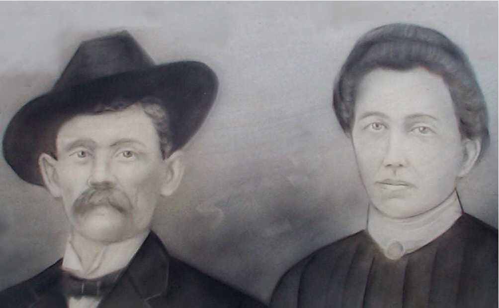 Calvin & his 1rst wife, Emma Ellen Shank
