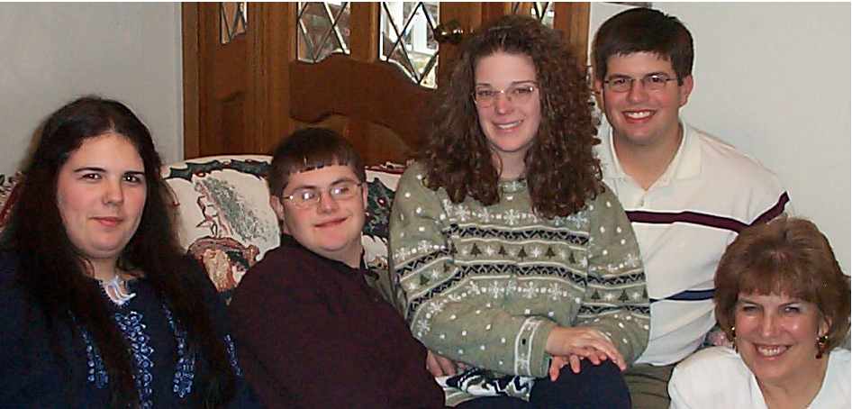 Regina and children's picture Christmas 2001