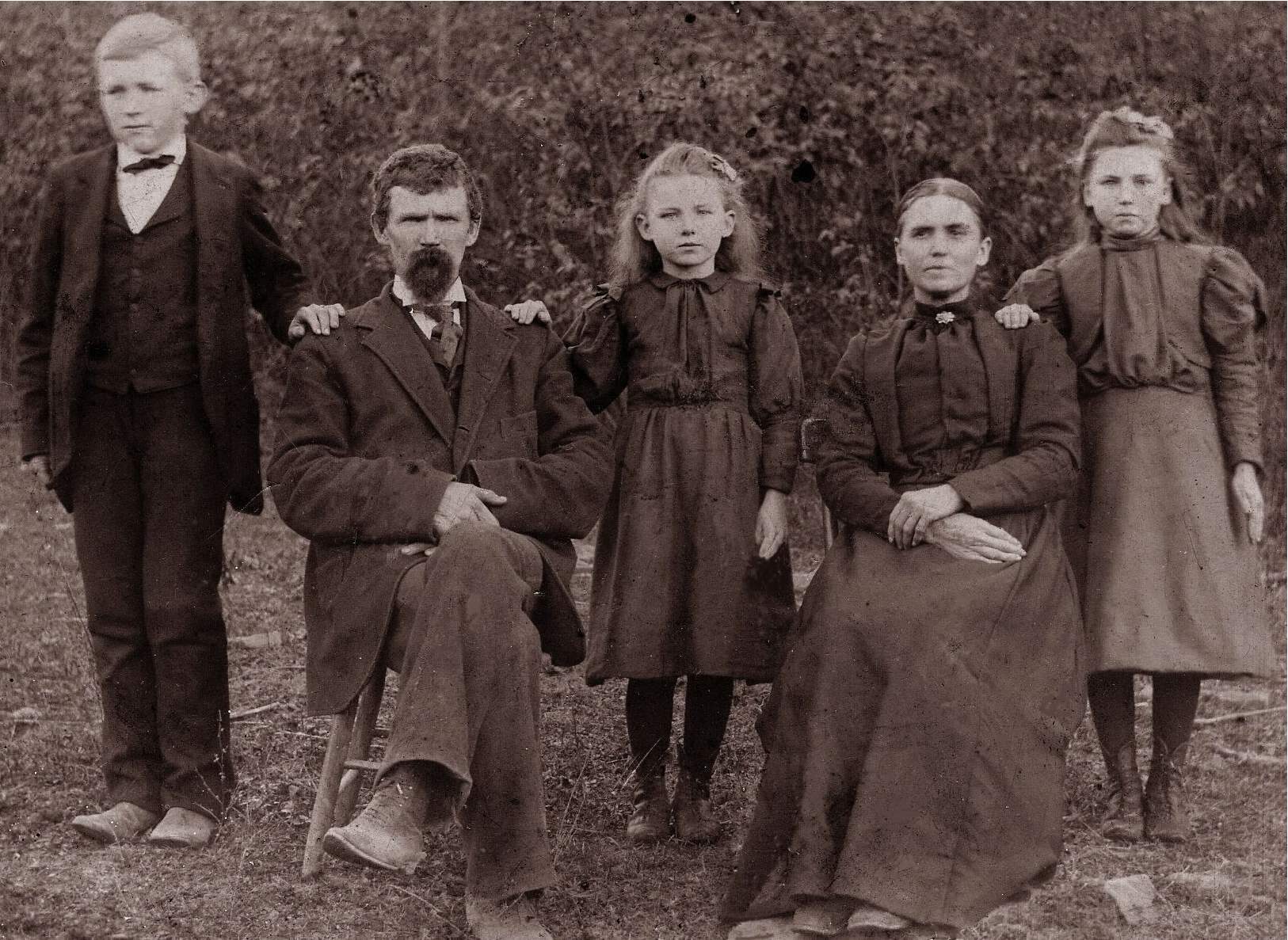 Enlarged picture of John Madison McCallister & family