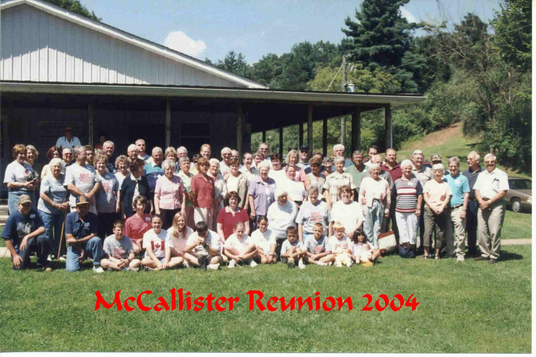 relatives at 2004 reunion