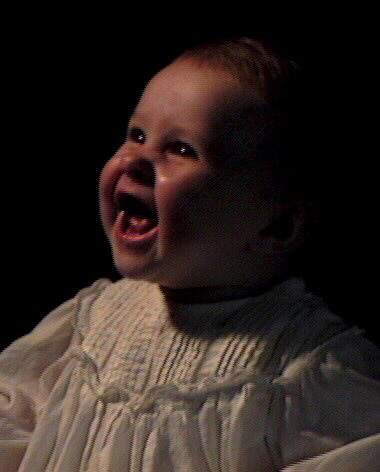 Quinn in GF christening dress picture